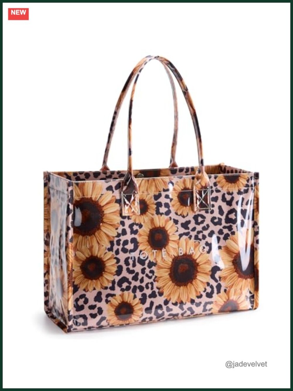 PVC Tote Bag Women's Large Capacity Handbag Waterproof Top Handle
